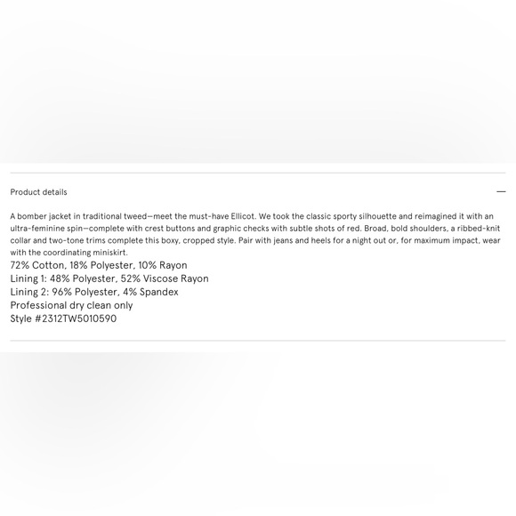 NWT Veronica Beard Ellicot Graphic Tweed Jacket. Size 4 - Picture 9 of 16